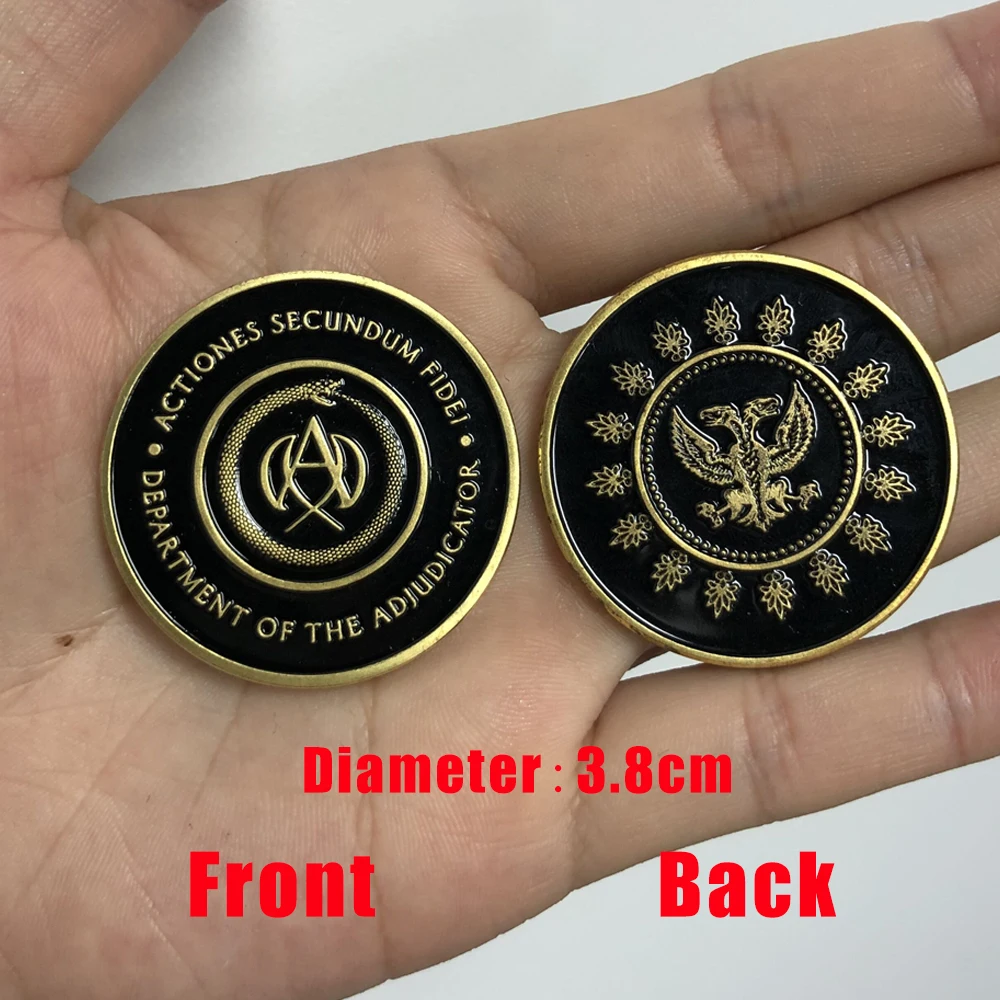 John Wick Continental Hotel Coin Cosplay Keanu Reeves Referee Metal Alloy Coins Adjudicator Fan Collection Gift Costume Props - Image 5