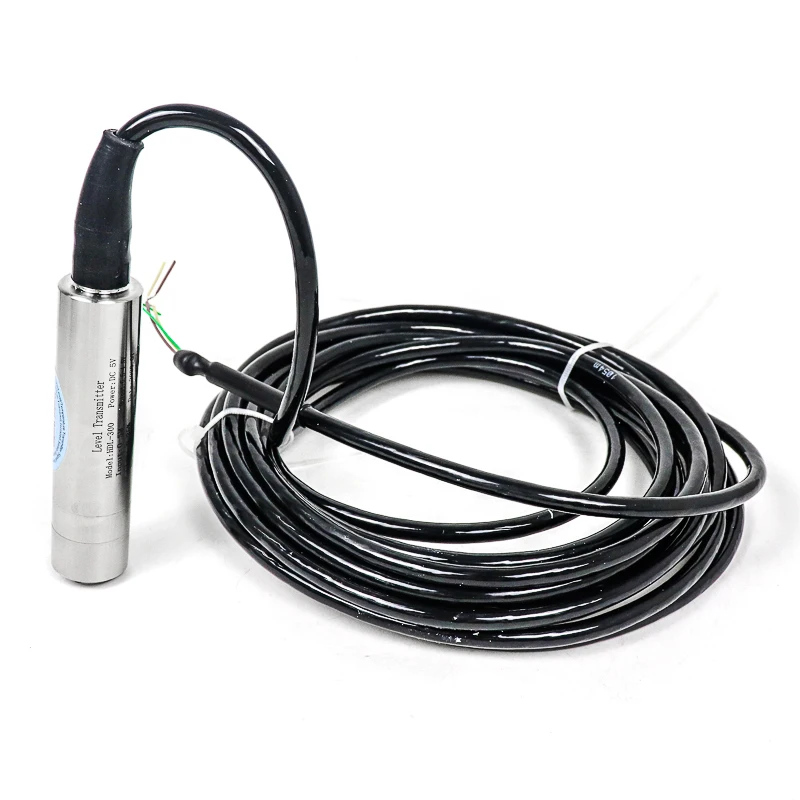 60m Submersible Liquid Level Transmitter 0 10v Analog Pool Water Level Sensor Probe