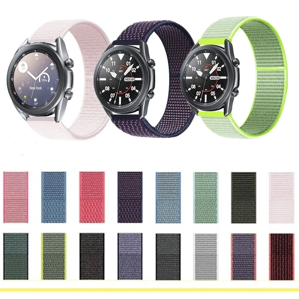 Loop Woven Nylon Strap For Samsung Galaxy Watch3 41mm 45mm Sport Bracelet For Galaxy Watch 4 Classic 42mm 46m Smart Watch Band