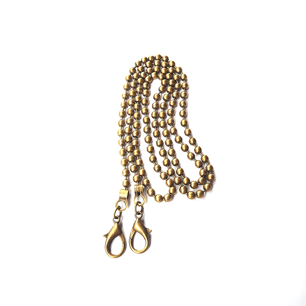 20Pcs Multicolor Metal Ball Chains Handbag Clutch Crossbody Shoulder Bag Straps DIY Luggage Hardware Accessories 120cm