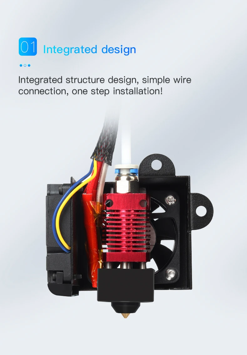 Creality Officiële Ender 3 Hotend Upgrade Gemonteerd Extruder MK8 Hotend 24V met Steenbok Bowden PTFE Tube 1.75mm voor ender 3, Ender 3s, Ender 3 pro, Ender 2 Pro Creality Officiële Ender 3 Hotend Upgrade Gemonteerd Extruder MK8 Hotend 24V met Steenbok Bowden PTFE Tube 1.75mm voor ender 3, Ender 3s, Ender 3 pro, Ender 2 Pro