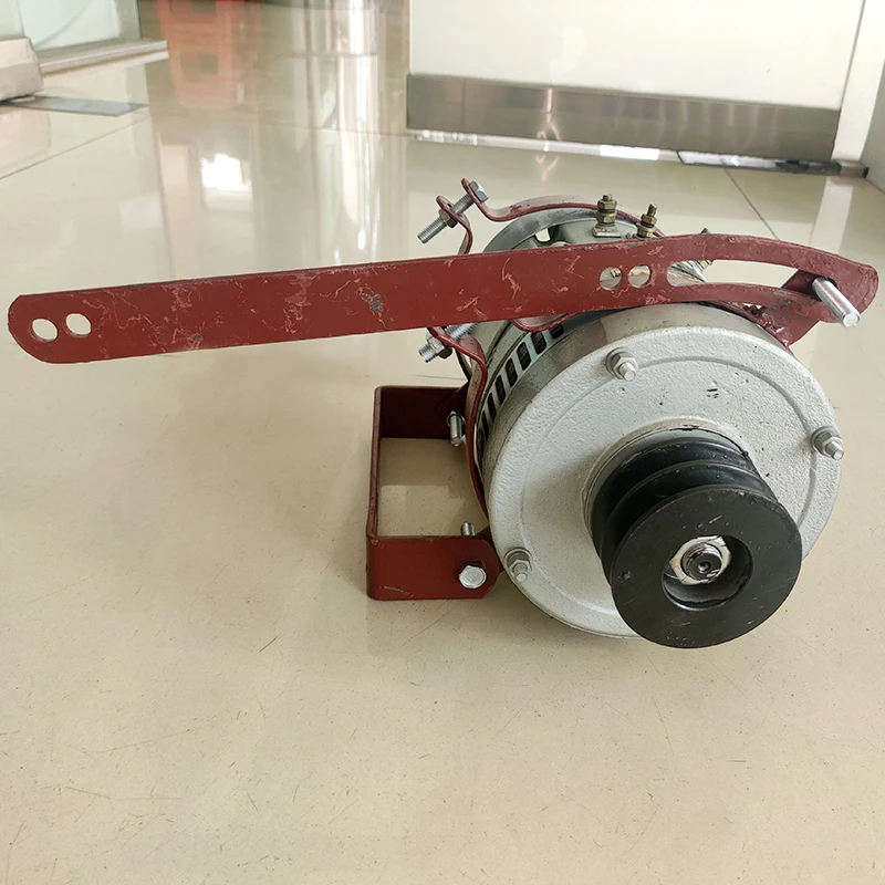 Generador marino de CC, 24-36V, 1kw/1.5kw, con correa especial de elasticidad, soporte fijo ajustable