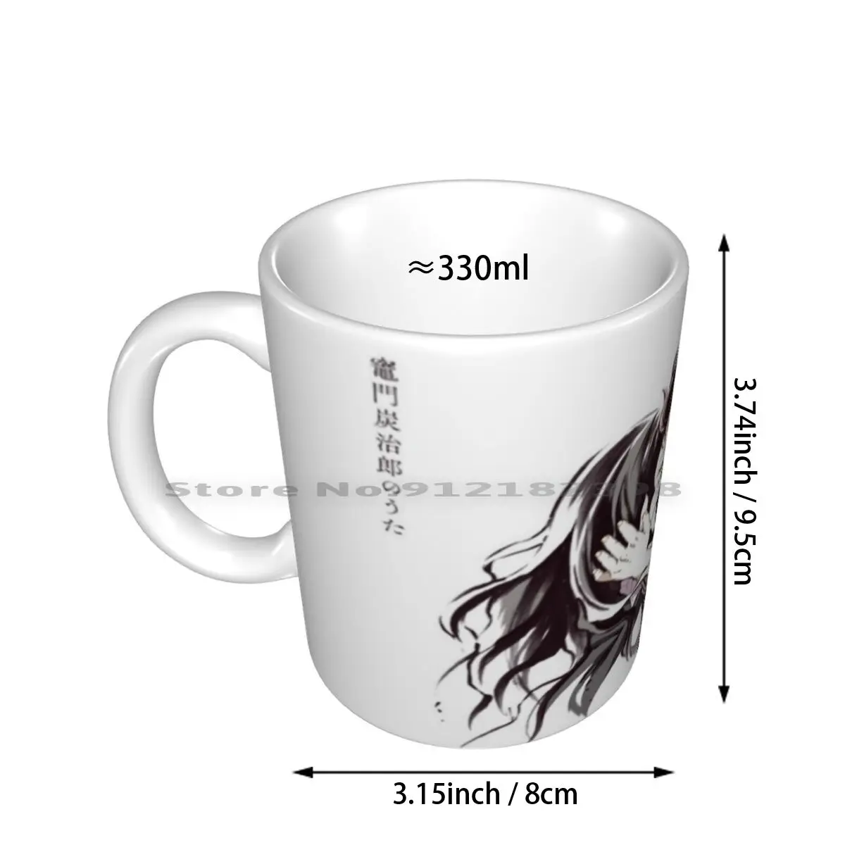 Demon-Tanjiro & Nezuko Ceramic Mugs Coffee Cups Milk Tea Mug Demon Tanjiro Nezuko Kimetsu No Yaiba Inosuke Brother Sister Anime