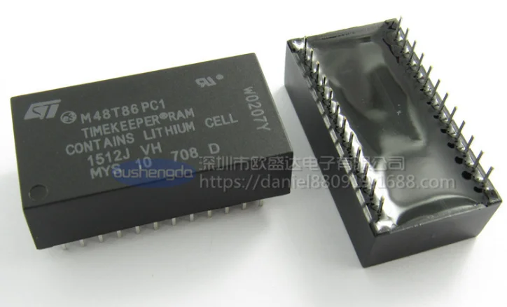 

Brand new original M48T86PC1 in-line DIP-24 clock battery chip module IC