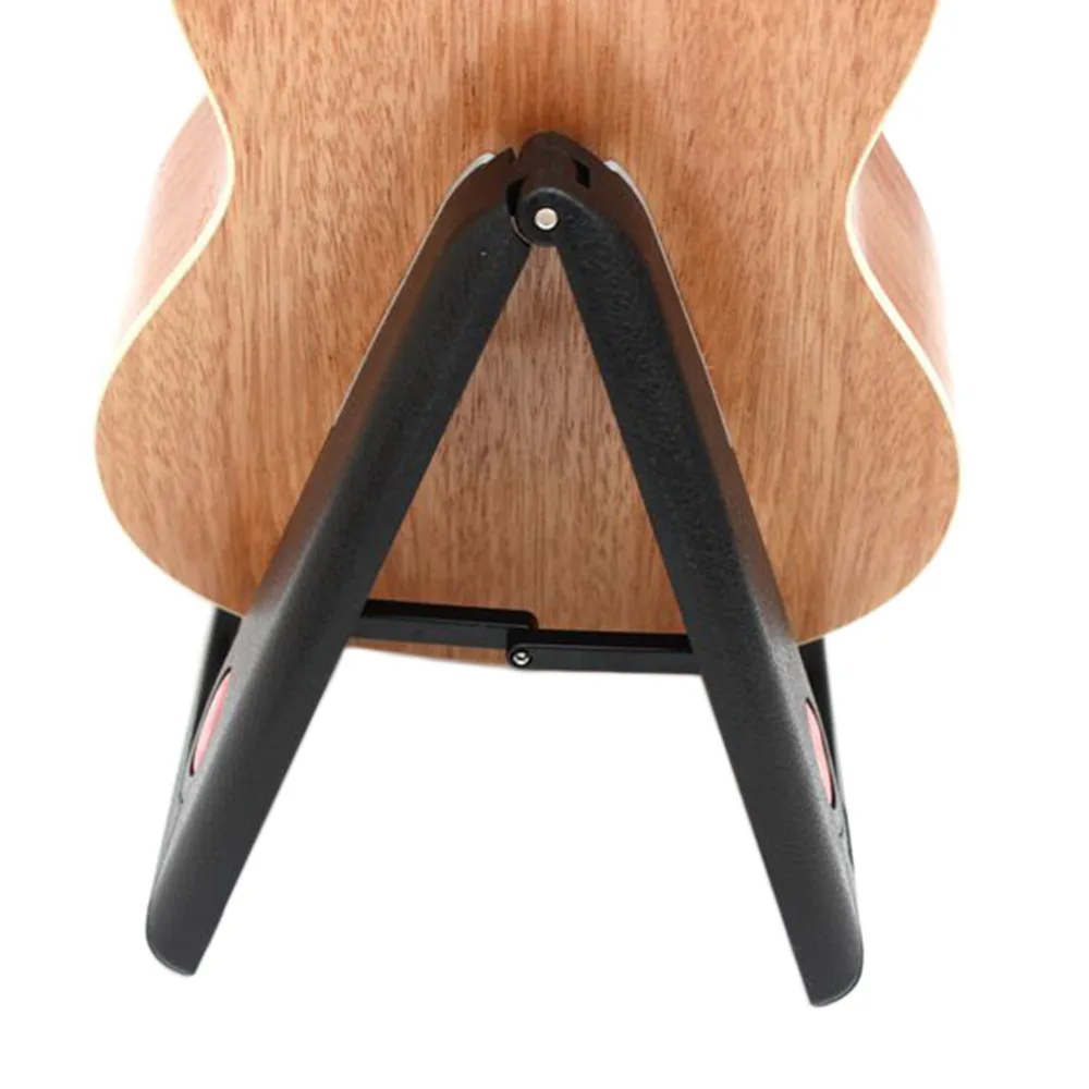 Ukulele Guitar Support Rack Foldable Stand Holder A-Frame Mount Violin Bracket Guitar Ukulele Violin Holder Anti-Slip Base