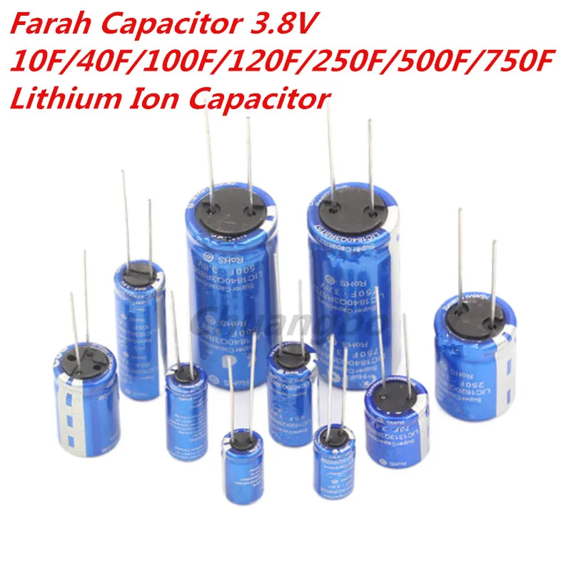 Super Capacitor 3.8V 10F/40F/100F/120F/250F/500F/750F Farad capacitor Lithium ion capacitor