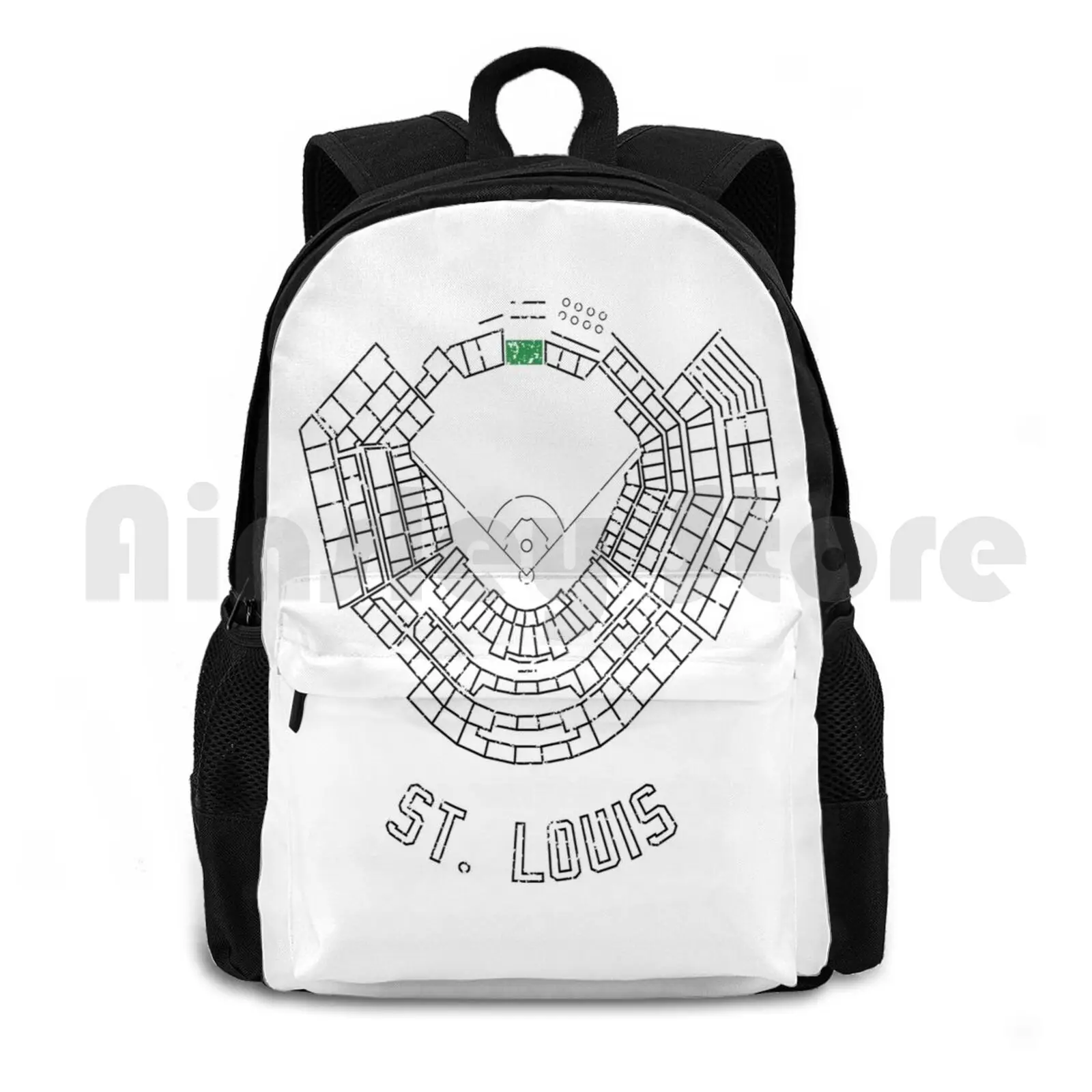 

Busch Stadium Outdoor Hiking Backpack Riding Climbing Sports Bag Cardinals Baseball Stl Saint Louis Saint Louis Cardinals