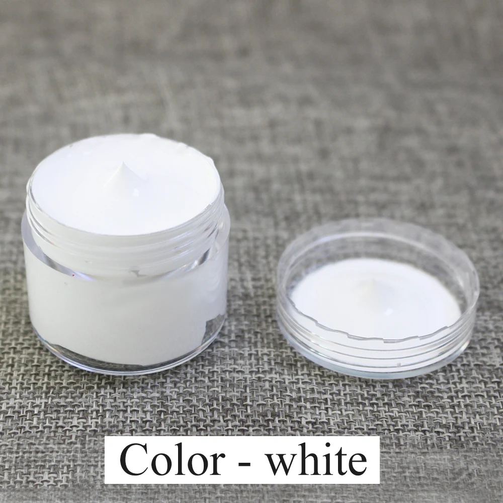 30ml White Leather Paint Shoe Cream Coloring in Bag Sofa Leather Product Dye Repair Restoration Color 100ml Brightener Detergent