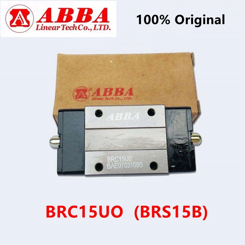 2pcs Original Taiwan ABBA BRC15UO BRS15B Slider Block Linear Rail Guide Bearing  BRC15U0