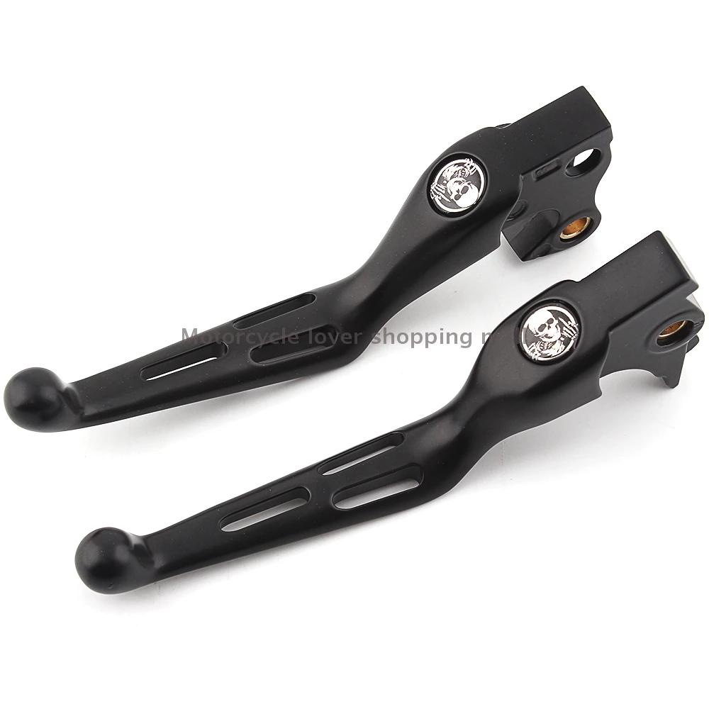 Motorcycle Handlebar Control Levers Clutch Brake Lever moto skull icon Brake clutch For Harley Sportster 883 XL 1200 \'14-up