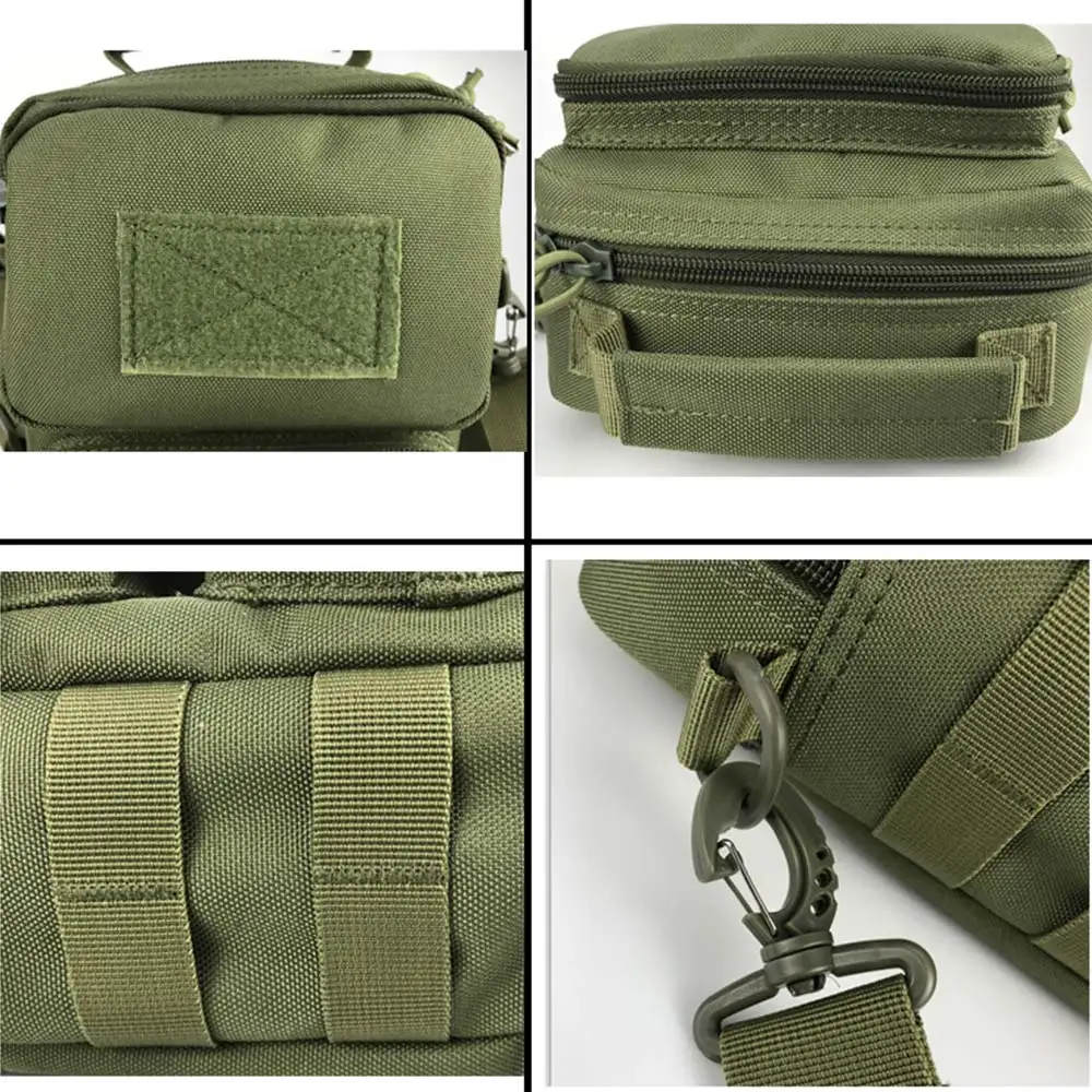 Men Tactical Bag Sling Mollle System Bags Sport Handbag Shoulder Pack Crossbody Bags Travel Camping Phone Bag Hiking Fanny Pack