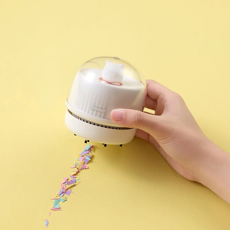 Mini aspirateur de bureau avec chargement USB, poignées de table amovibles, nettoyeur de poussière pour livres, miettes, piano, ordinateur