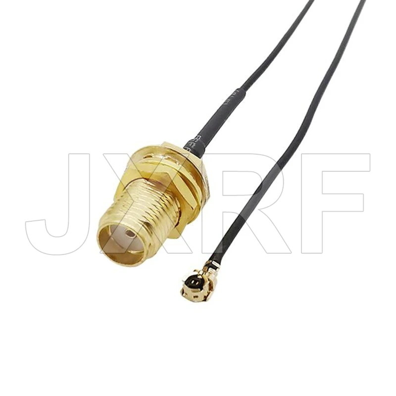 2PCS IPEX U.FL to SMA Male RP SMA Female Jack Right Angle PCB Cable Goldplated RF Coax Connector Antenna WiFi Pigtail Cable