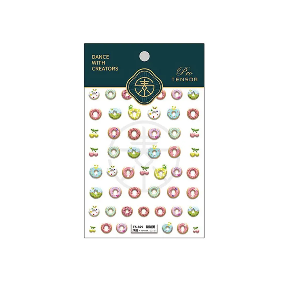 Self Adhesive Universe Spaceman Cartoon Nail Sticker 5D Carved Nail Decals DIY Nail Art Decorations Manicure Accessories