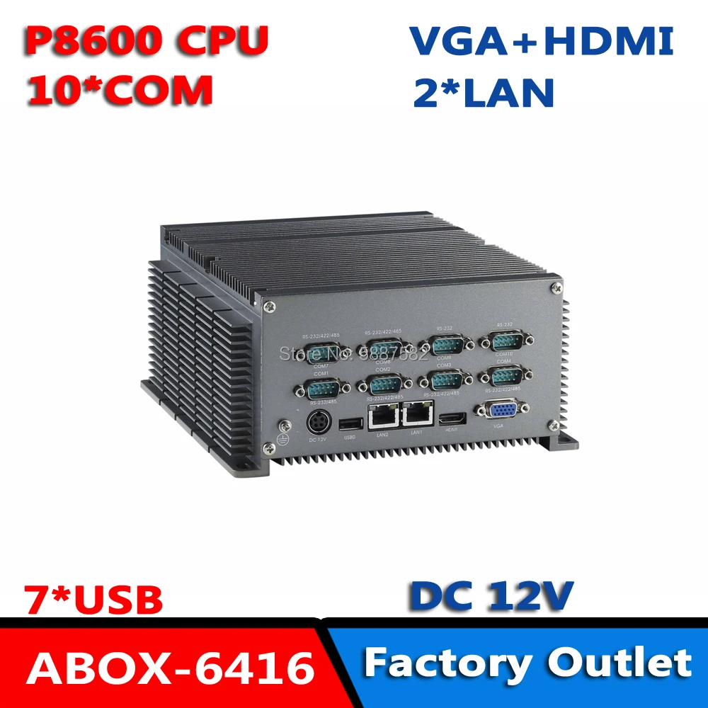 

Intel Core 2 Duo P8600 Rugged Embedded Fanless Computing ABOX-6416