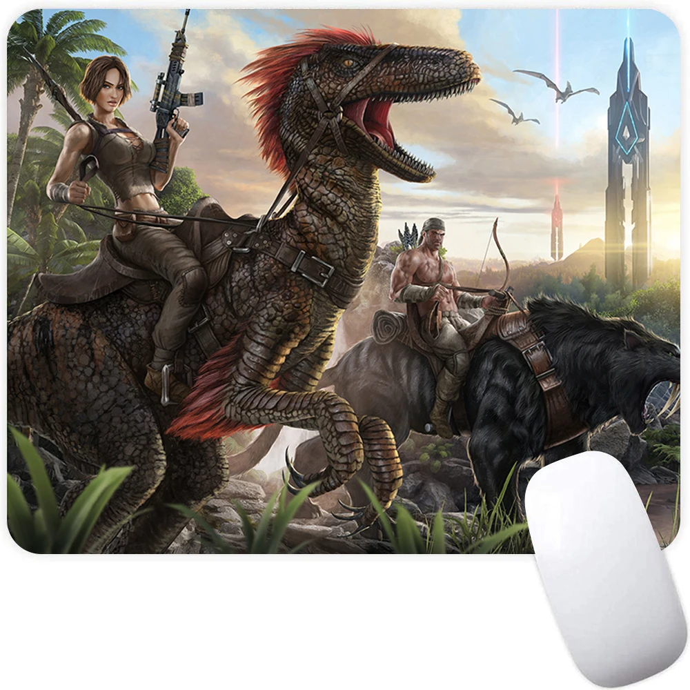 لوحة ماوس ألعاب صغيرة، لوحة ماوس كمبيوتر، حصيرة ماوس ألعاب الكمبيوتر المحمول، لوحة ماوس Ark Survival Evolved Mouse Carpet، حصيرة لوحة المفاتيح، وسادة مكتب #5