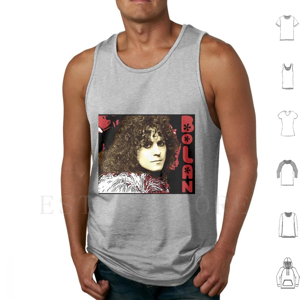 

Bolan Майки Жилет без рукавов Bolan Marc Bolan T Rex Trex T Rextasy Trextasy Glam Glam Seventies 70s 1970s Виниловые пластинки