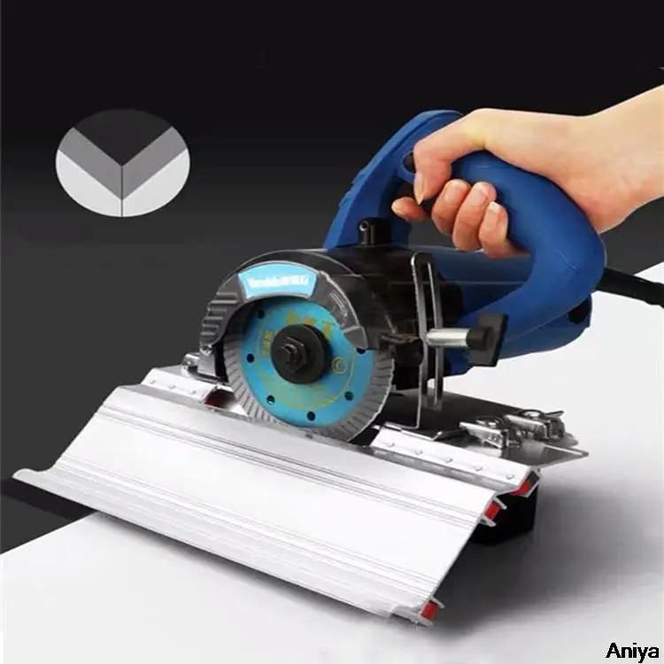 Set di telai per taglierina ad angolo di 45 gradi strumento ausiliario per taglierina smussata per il taglio di piastrelle angolo esposto utensili da taglio per costruzioni esterne