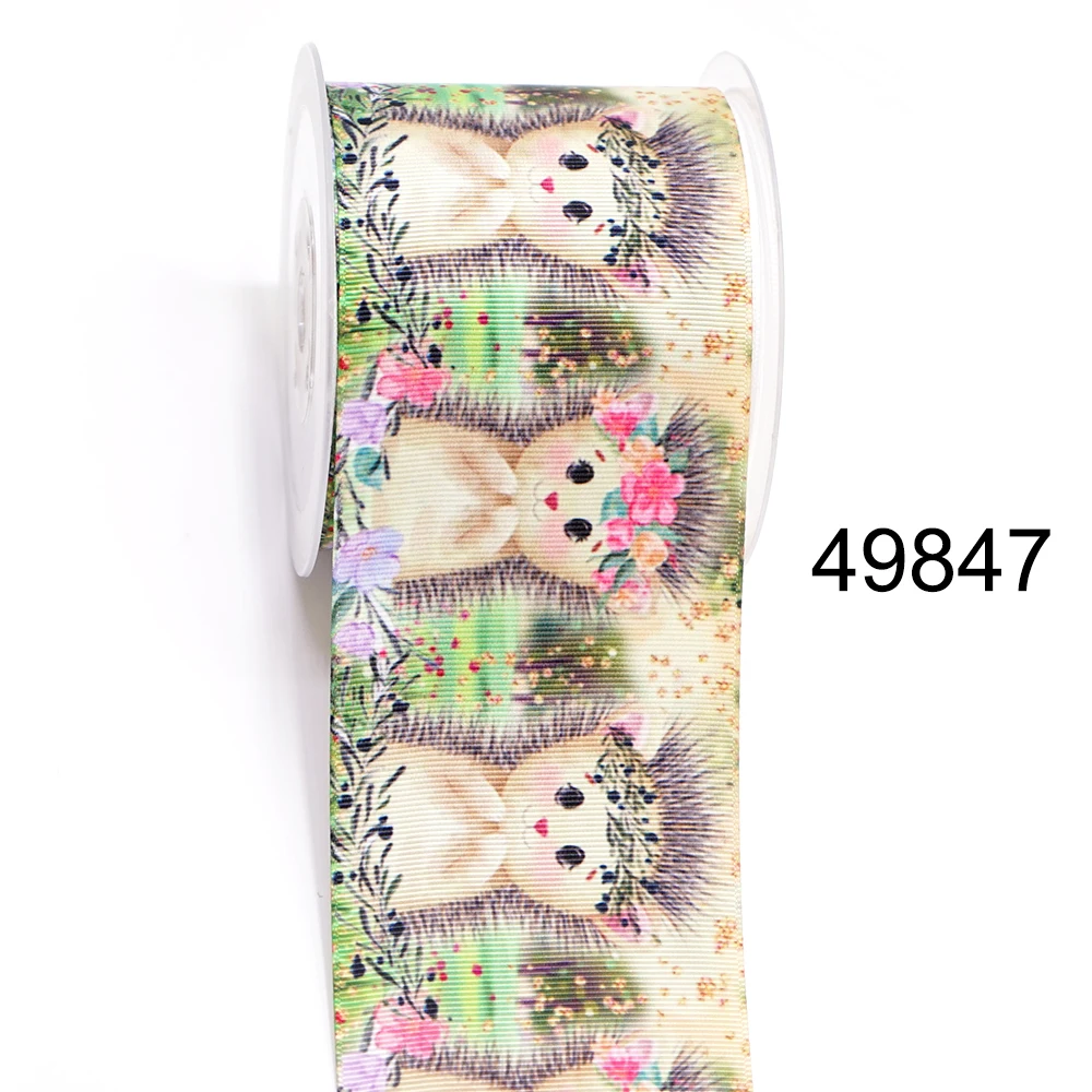 DIY Cartoon Animals Printed Grosgrain Ribbon For Craft Supplies Sewing Accessories 5 Yards. 47038