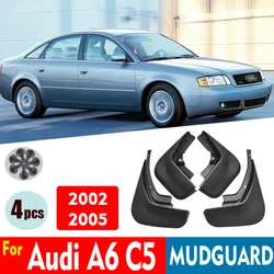 2002-2005 Mudflaps FOR Audi A6 C5 Mudguards Fender Mud Flap Guard Splash Mudguard Car Accessories Auto Styline Front Rear 4pcs