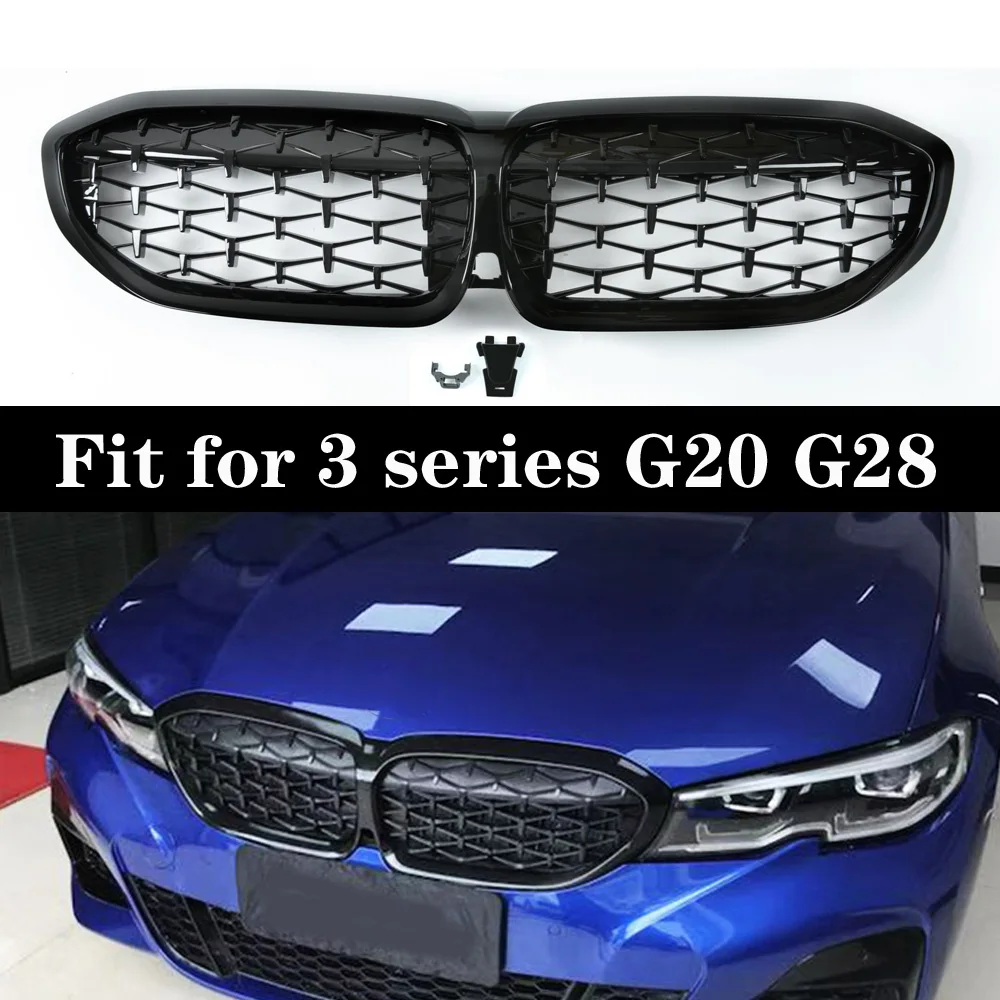 

New 3 Series G20 Racing Grilles Front Bumper Diamond Grills 2019