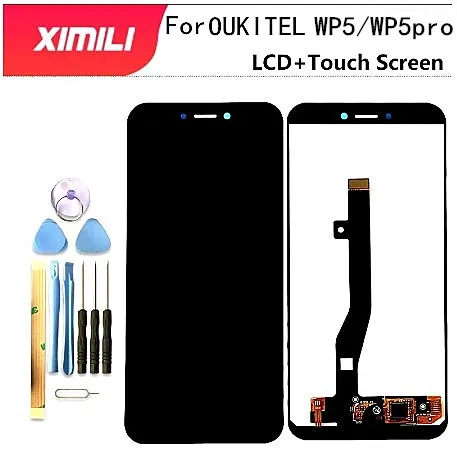 ЖК-дисплей 5,5 дюйма, 100% тестирование для OUKITEL WP5, ЖК-дисплей кодирующий преобразователь сенсорного экрана в сборе дюйма, сенсорный цифровой