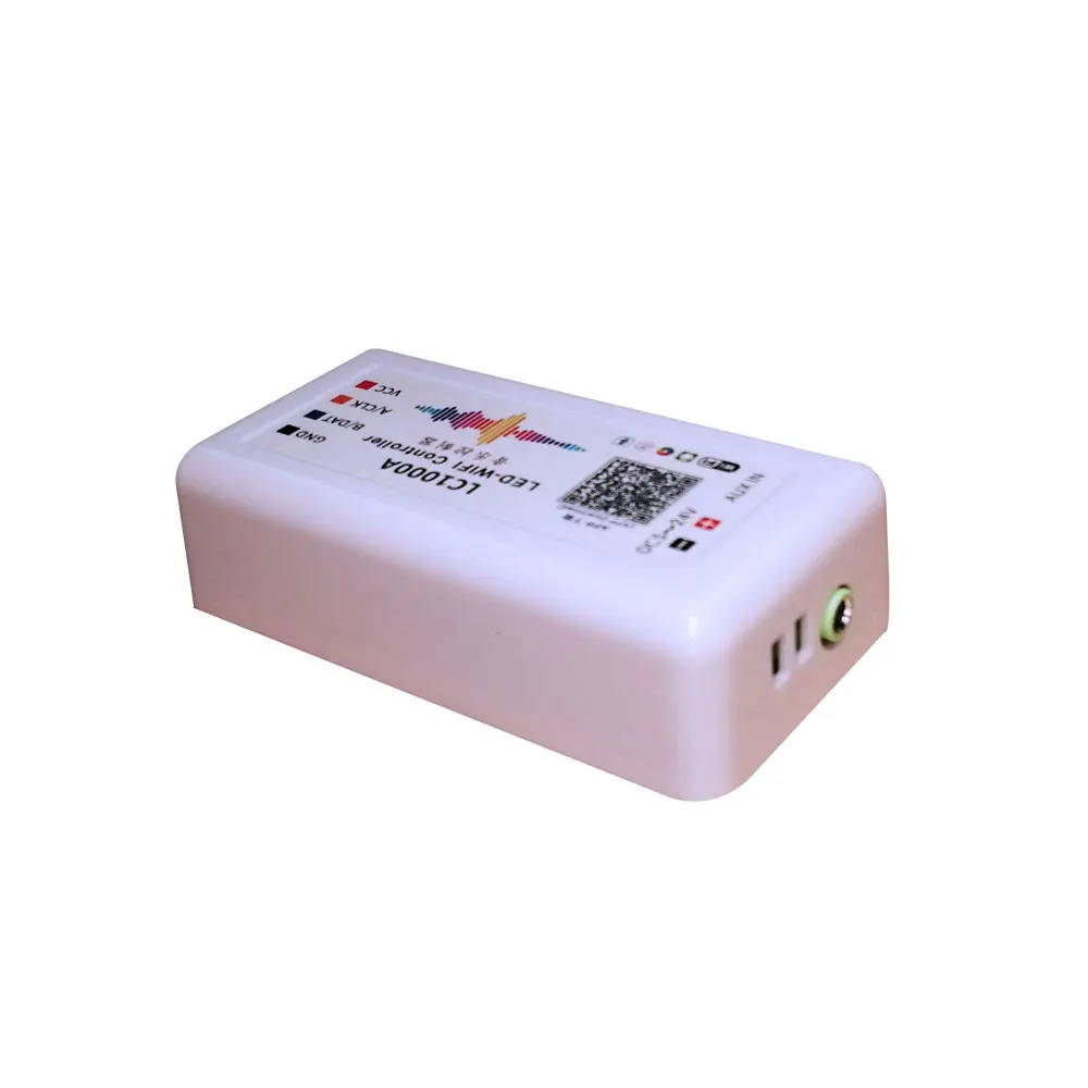DC5-24V LC1000A Wifi Music Controller Spectrum For Led Digital Individually Addressable Strip 8-1024 Pixel Built-In Microphone