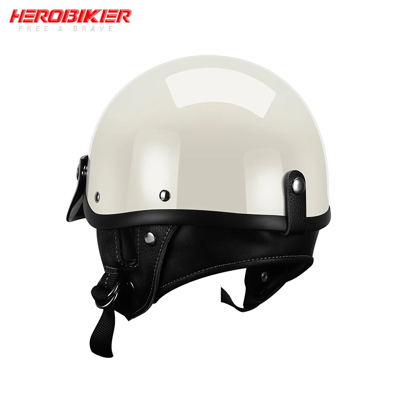 Motorcycle Retro Half Face Helmet Moto Riding Motorcycle Breathable Racing Off Road Helmet Casco Moto Capacete Casque