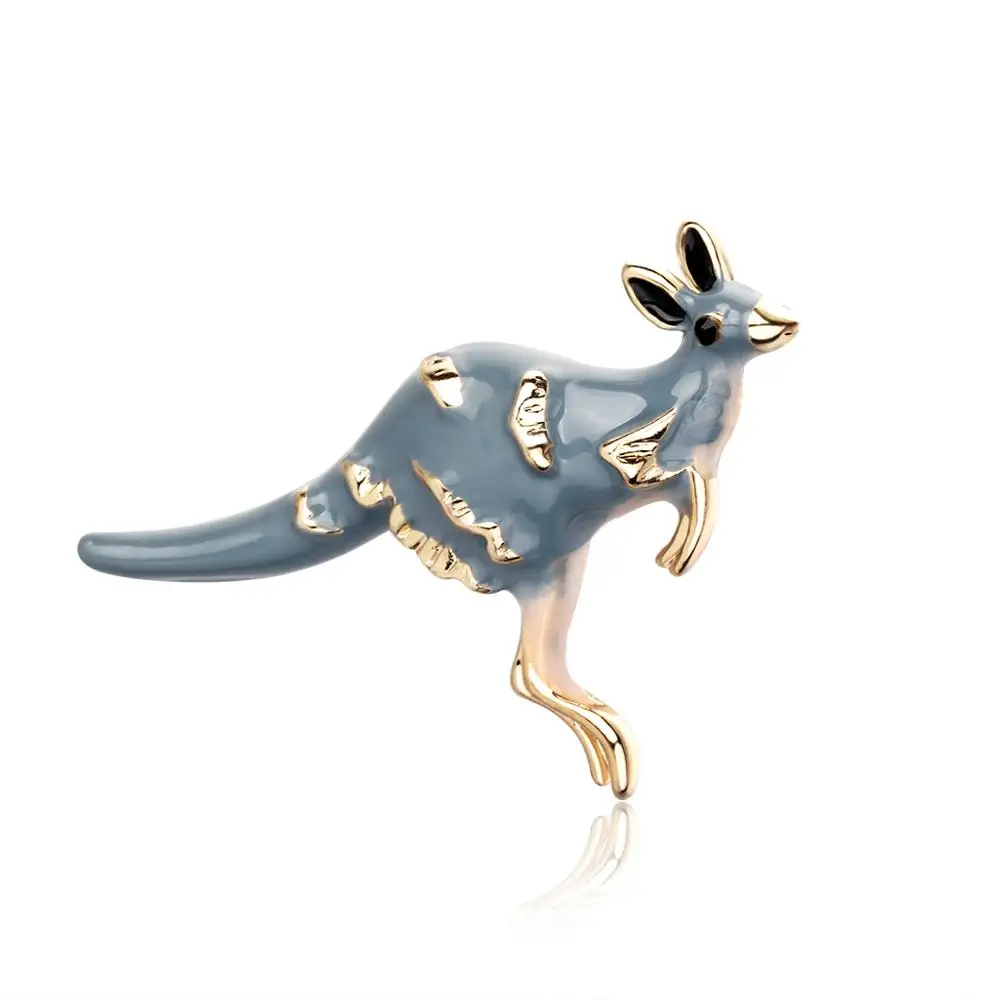 

3pcs/lot Fashion kangaroo animal Enamel Brooches Women Men's Weddings Brooch Pins best Christmas gift
