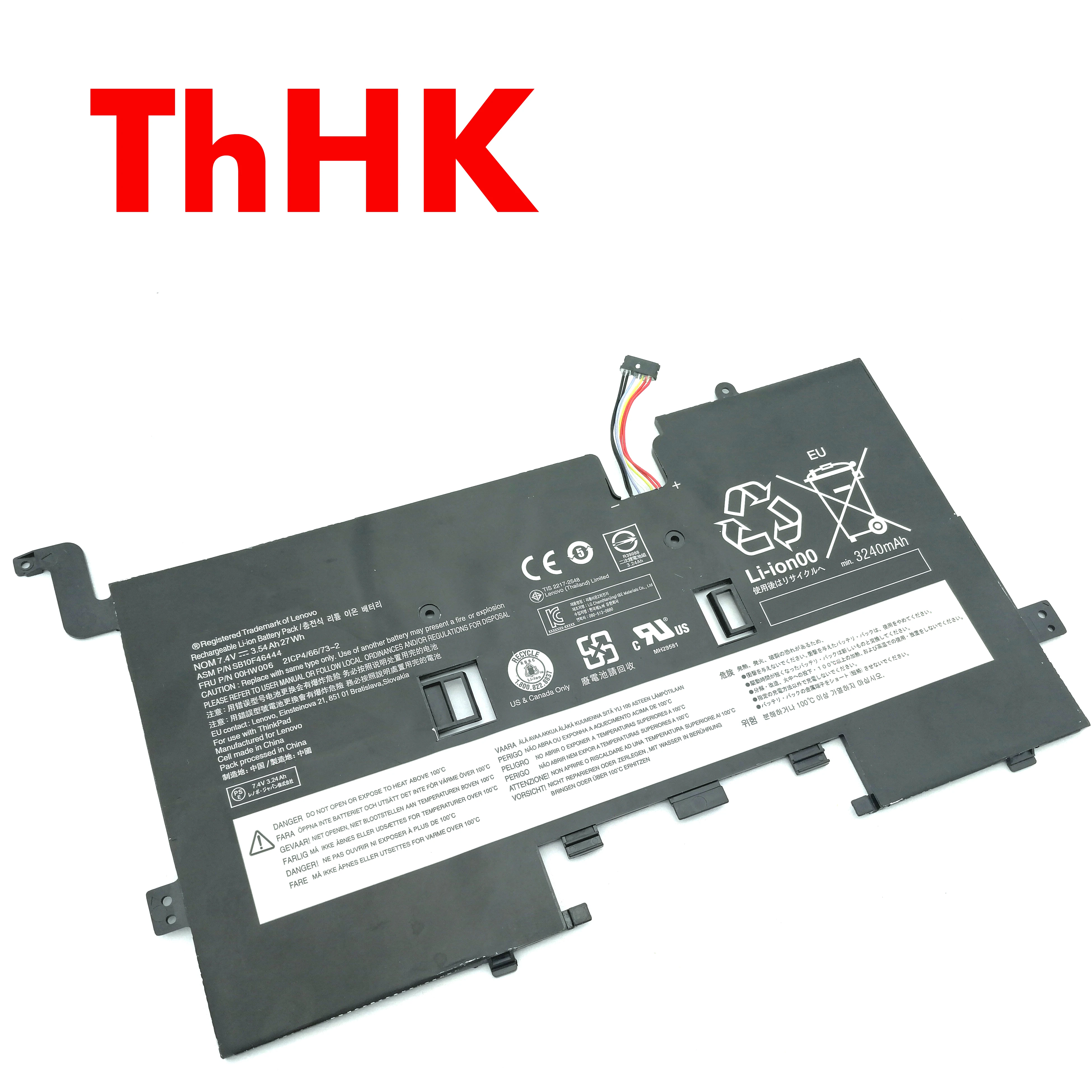 Genuine Original 00HW006 SB10F46444 Laptop Battery For Lenovo ThinkPad Helix 2 Table