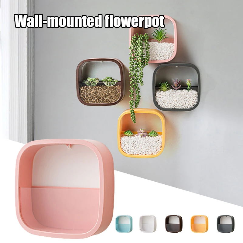 Macetas colgantes de flores para decoración de jardín doméstico, plantas suculentas, jarrones de pared, maceta, decoración de jardinería, Maceta