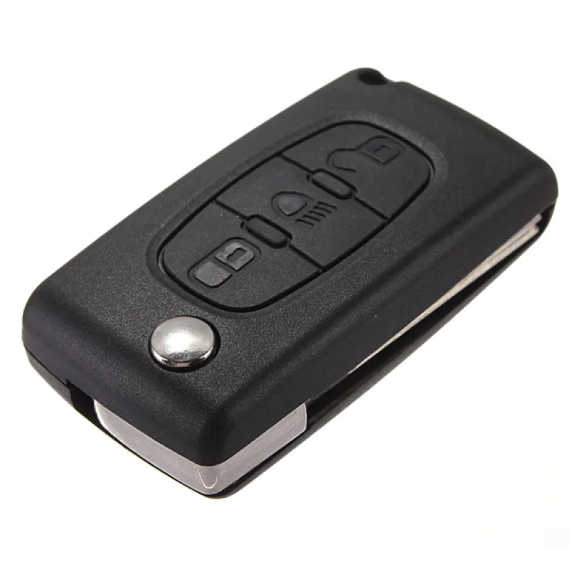 Wow 3 Button Remote Car Key Fob Case Shell with Blade for Citroen C2 C3 C4 C5 C6 Picasso CE0536