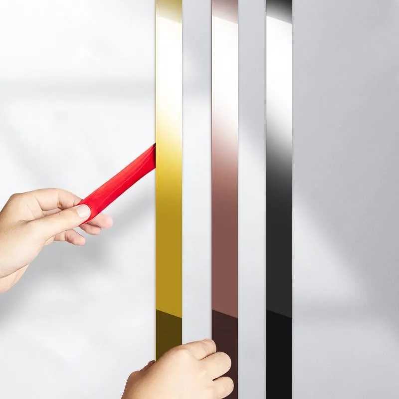 244Cm Tự Dán Nền Vàng Cạnh Tường Khung Dây Trang Trí Viền Dải Cho Trần Phòng Khách Dán Tường trang Trí