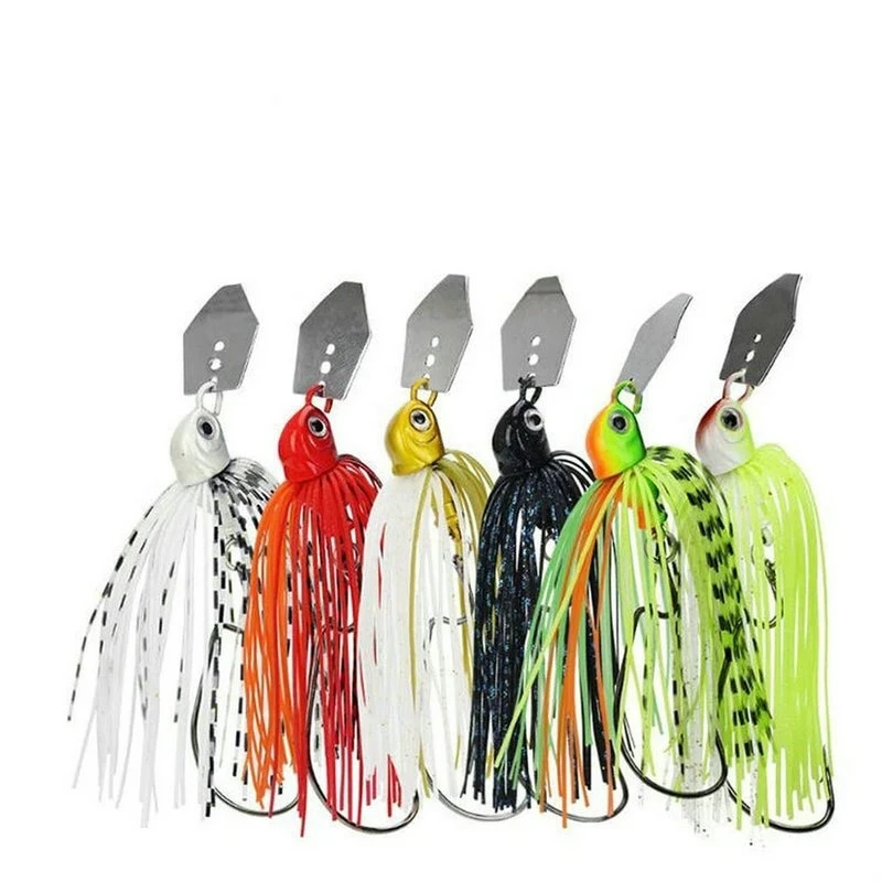 2pcs/lot 14g/17g Fishing chatter bait spinner Spin fishing lure Buzzbait chatterbait for bass pike walleye fishing