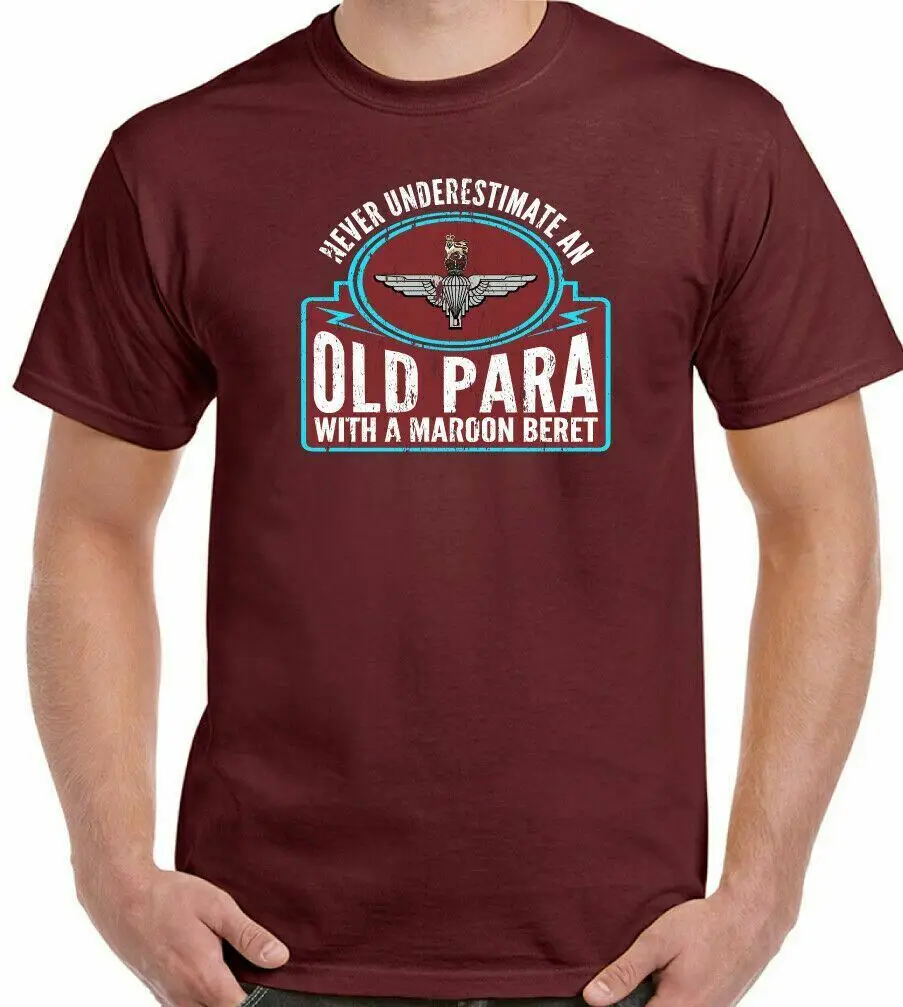 Para T-Shirt The Parachute Regiment Cap Badge Mens 1 2 3 4 10 Sfsg 7Rha 7 Rha