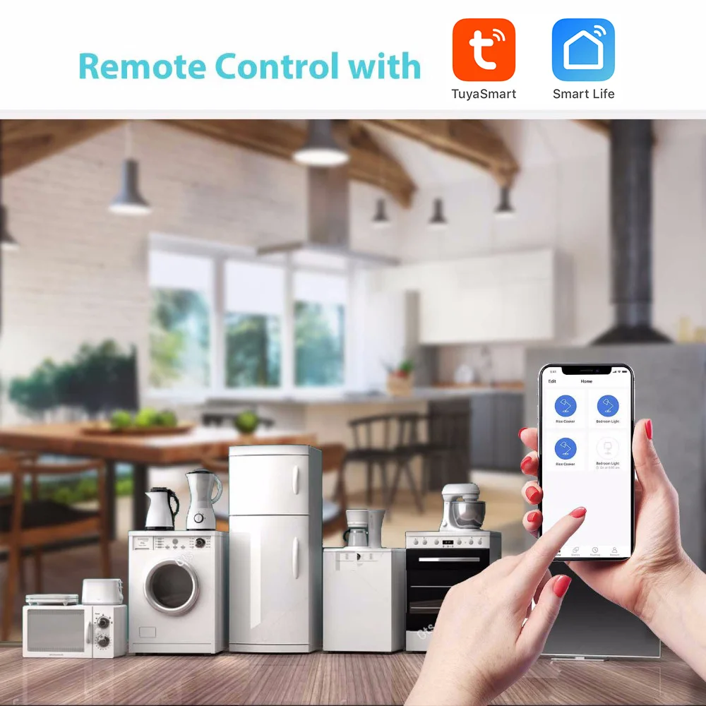 Tuya Smart 3P 16A-125A Remote Control WiFi Circuit Breaker/smart Switch/ Intelligent Automatic Recloser Alexa Goolge Compatible