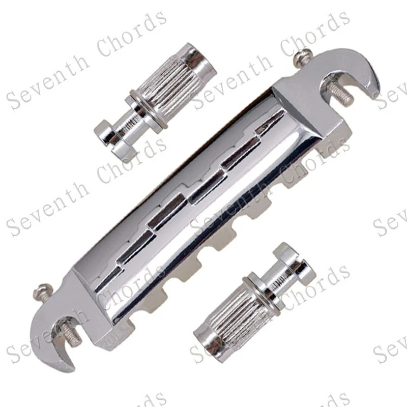 

A Set 6 String Electric Guitar Turn Over Bridge Compensated Bridge Tailpiece Tailpiece Guitar Parts