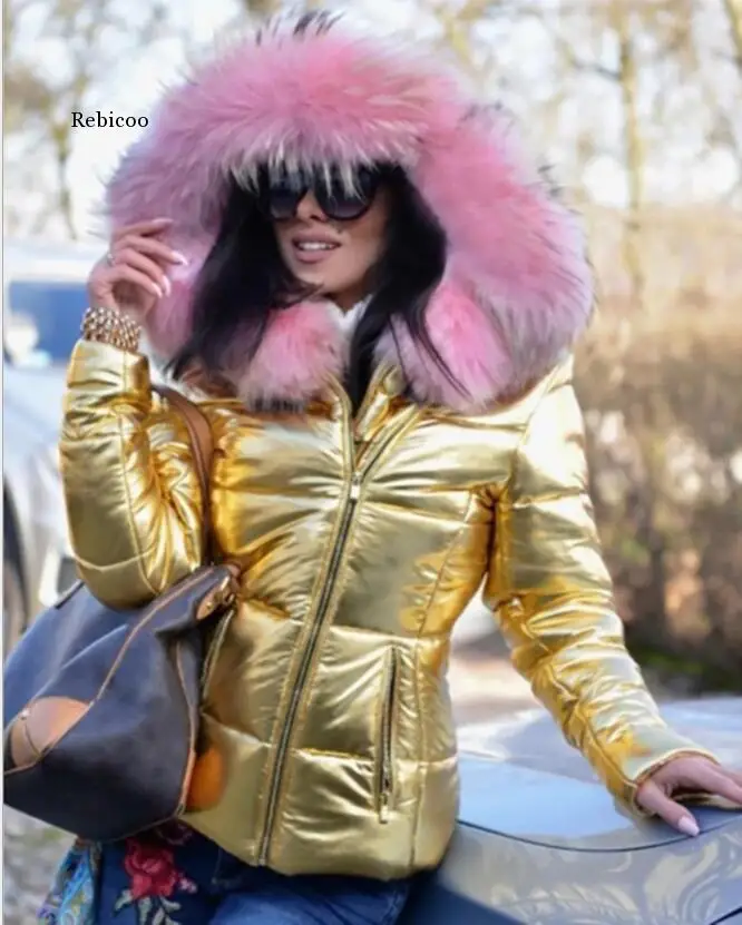 

Winter Black Woman Jacket Fur Hooded Long Sleeve Thick Coats Female Zipper Casual Solid Color Warm Jackets Parkas Clothes