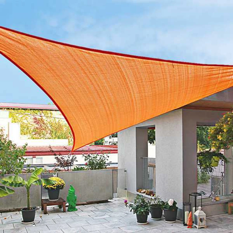 Triangular Sun Shade Sail 6*6*6M Outdoor Garden Waterproof Sun Shade Net Swimming Pool Shading Net Anti-UV Greenhouse Cover