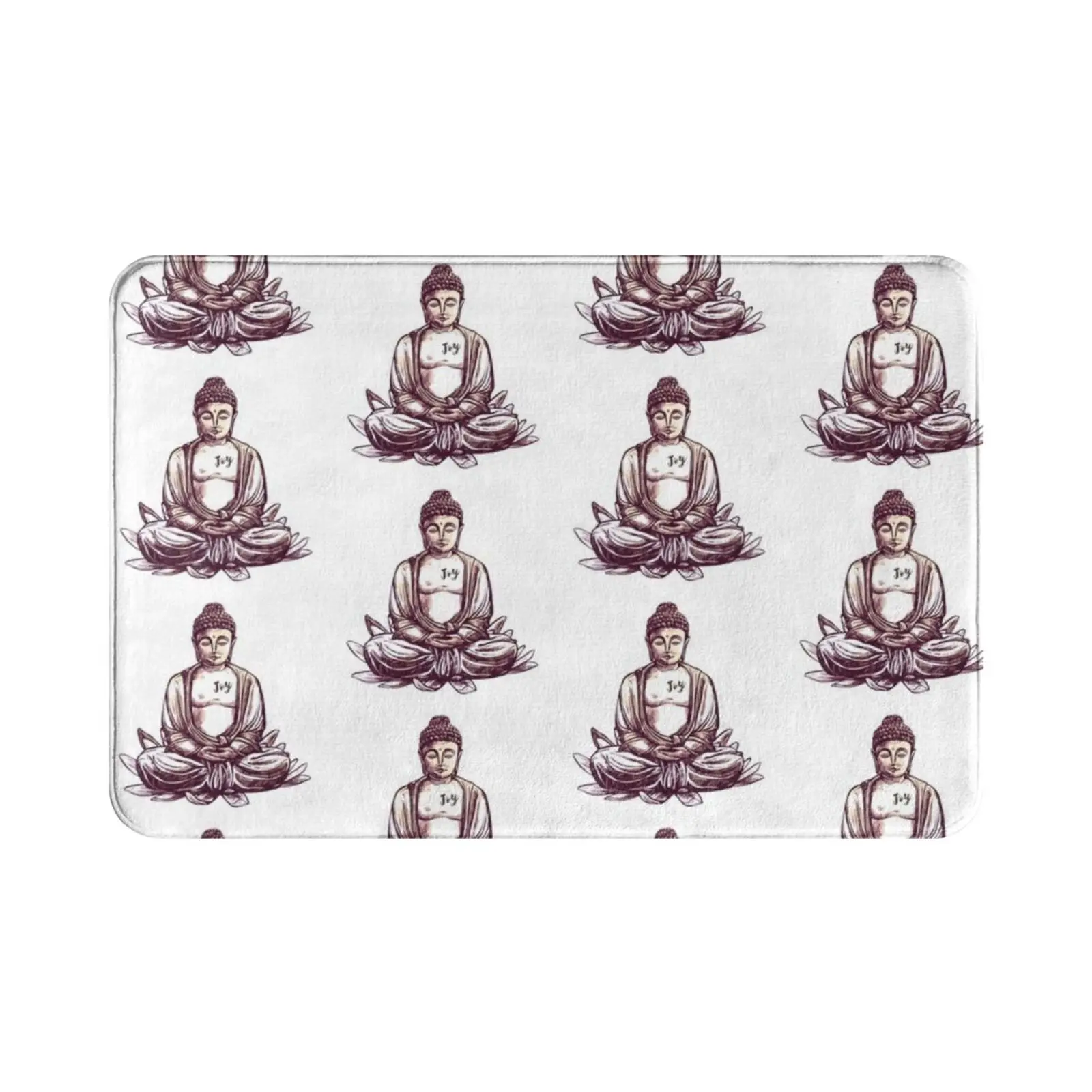 Unconditional Joy Carpet Mat Rug Cushion Soft Non-Slip Buddha Joy Heart Manifestation Meditation Clarity Peace Alignment