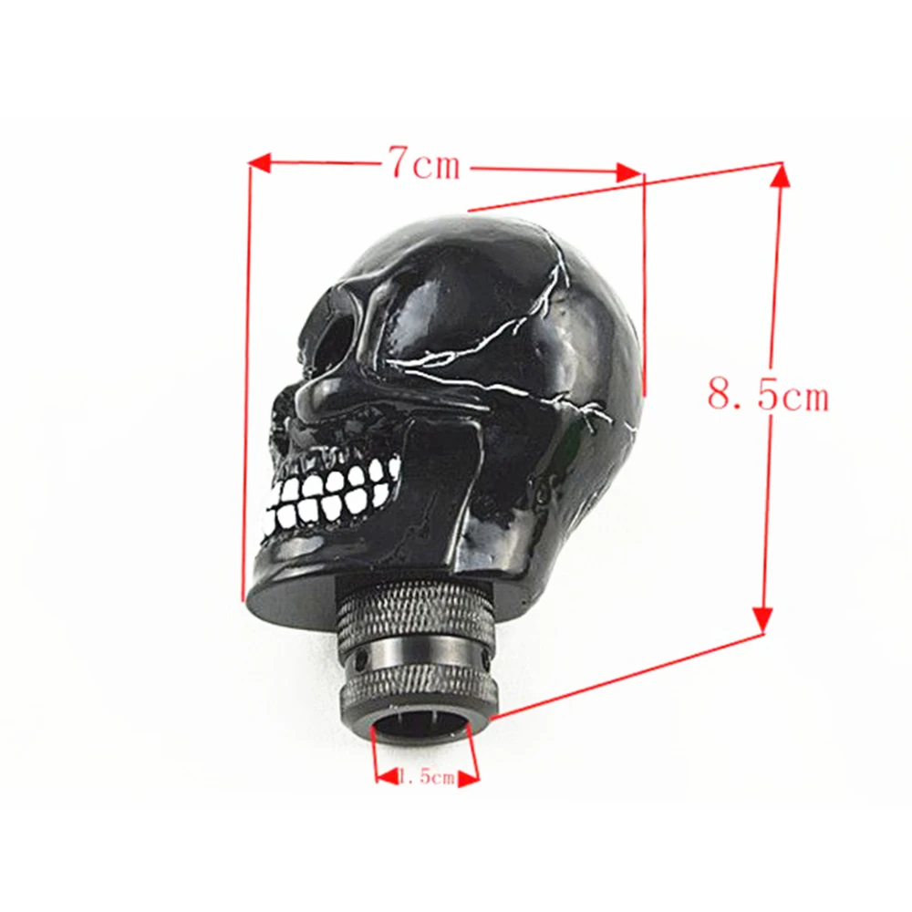 Gear Shift Knob Universal Car Manual Gear stick Shift Shifter Lever Knob Wicked Carved Skull refit Decoration Gear Stick