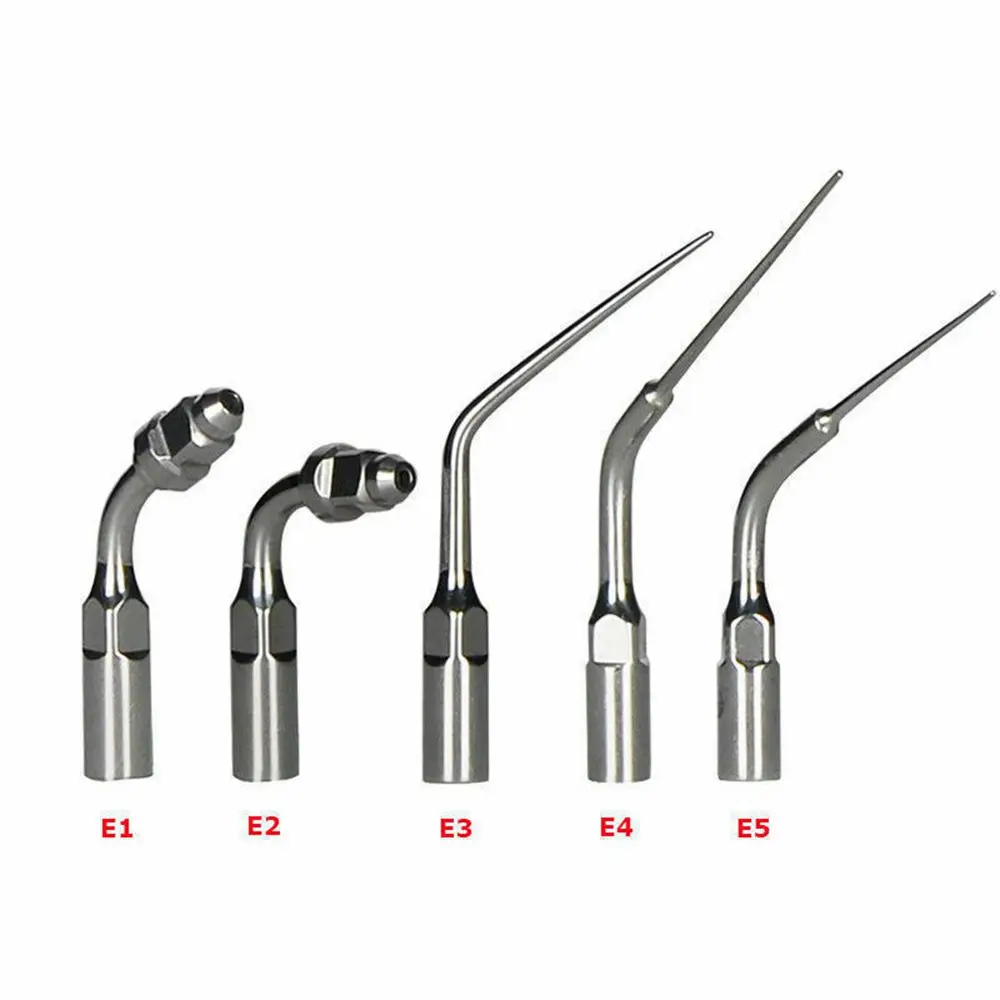 5pcs Dental Ultrasonic Scaler Tip Endodontics Fit For SATELEC Woodpekcer EMS DTE Scaling Handpiece Dentista Odontología Dentist