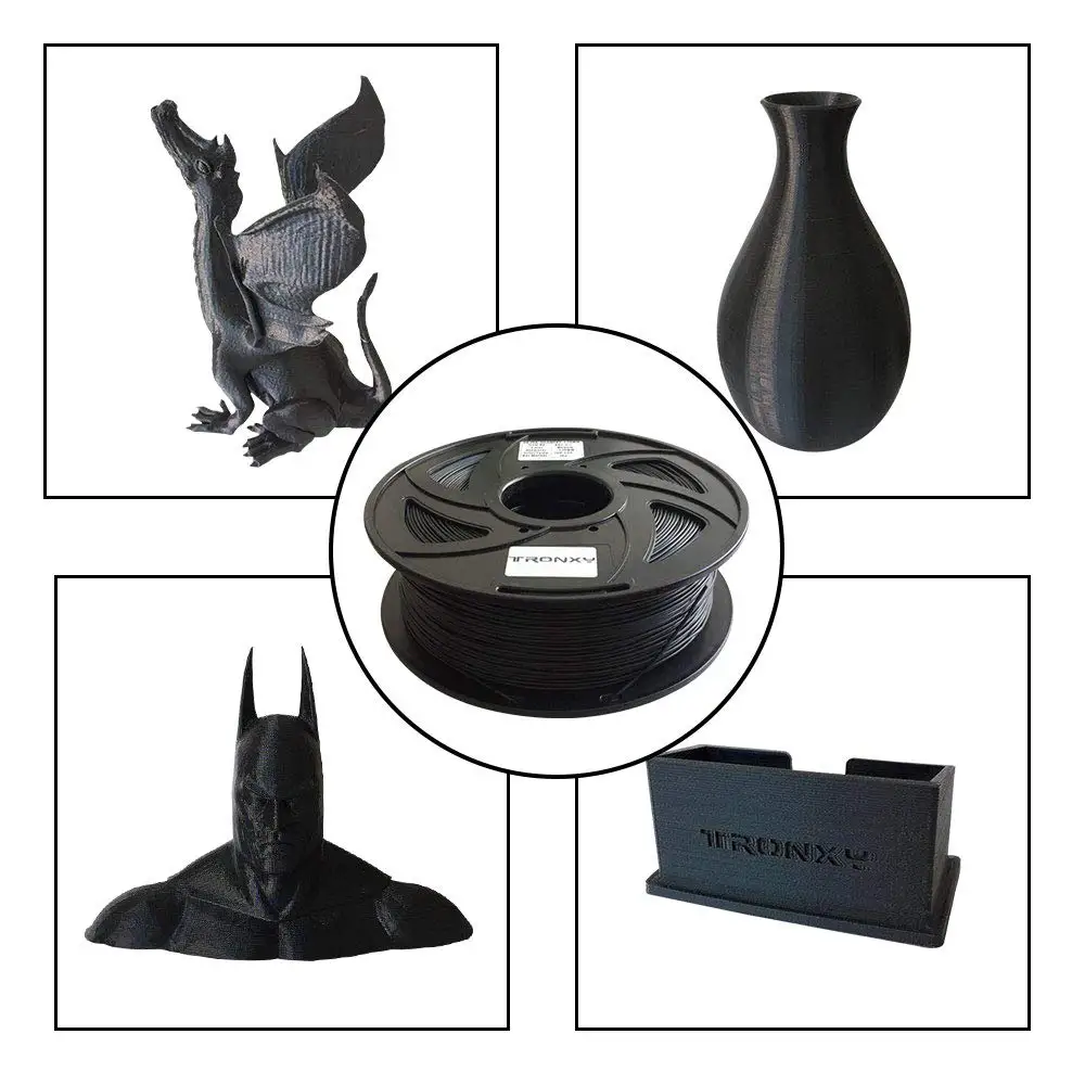 Tronxy 3d Printer Filament PLA 1.75 Mm 1KG 2.2LBS 330เมตรสีสัน3d เครื่องพิมพ์วัสดุ3d พิมพ์ extruder No Jams