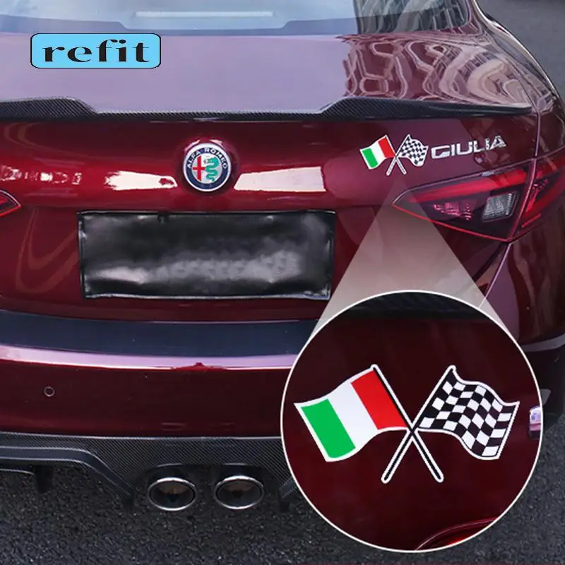 

Car Styling decoration Sticker flag-like Car garland Sticker For Alfa Romeo giulia stelvio modification accessories