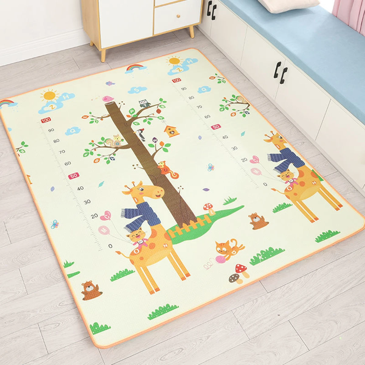 Tapis de jeu pliable en mousse XPE pour bébé, couverture en polymère pour enfants, jouets pour enfants, activité douce, sol de jeu