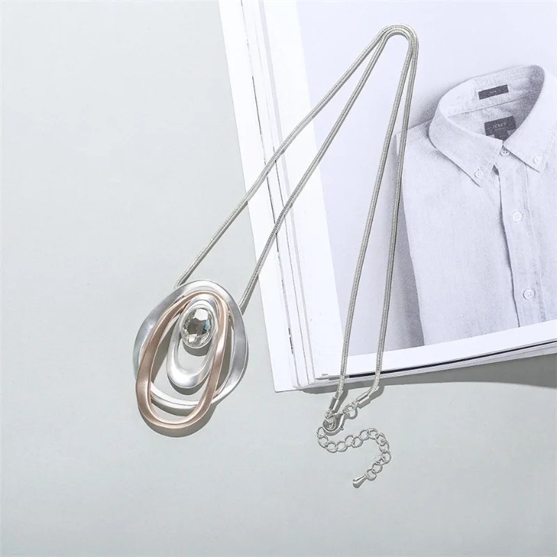 Long Necklaces & Pendants for Women Maxi Collier Femme Geometric Chain Fashion Necklace Statement Colar Accessories Jewelry 2025