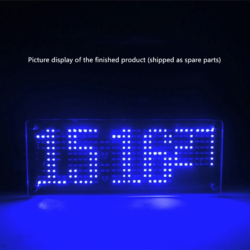 SMD LED dot matrix digital clock production kit Electronic diy clock kit Electronic production parts