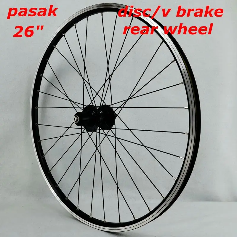 

26inch 27.5in 29er32Holes Disc/v Brake Mountain Bike rear Wheels Six Holes Centerlock MTB Bicycle rear Wheels 4 sealed bearings