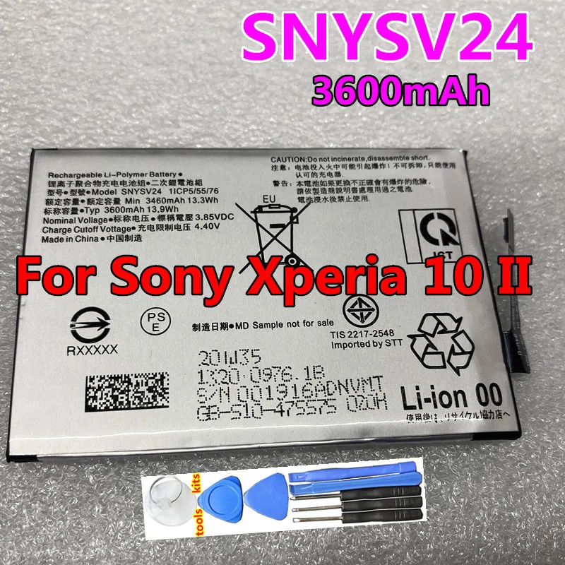 Original SNYSV24 3600mAh Battery for Sony Xperia 10 II SNYSV24 Smart Phone