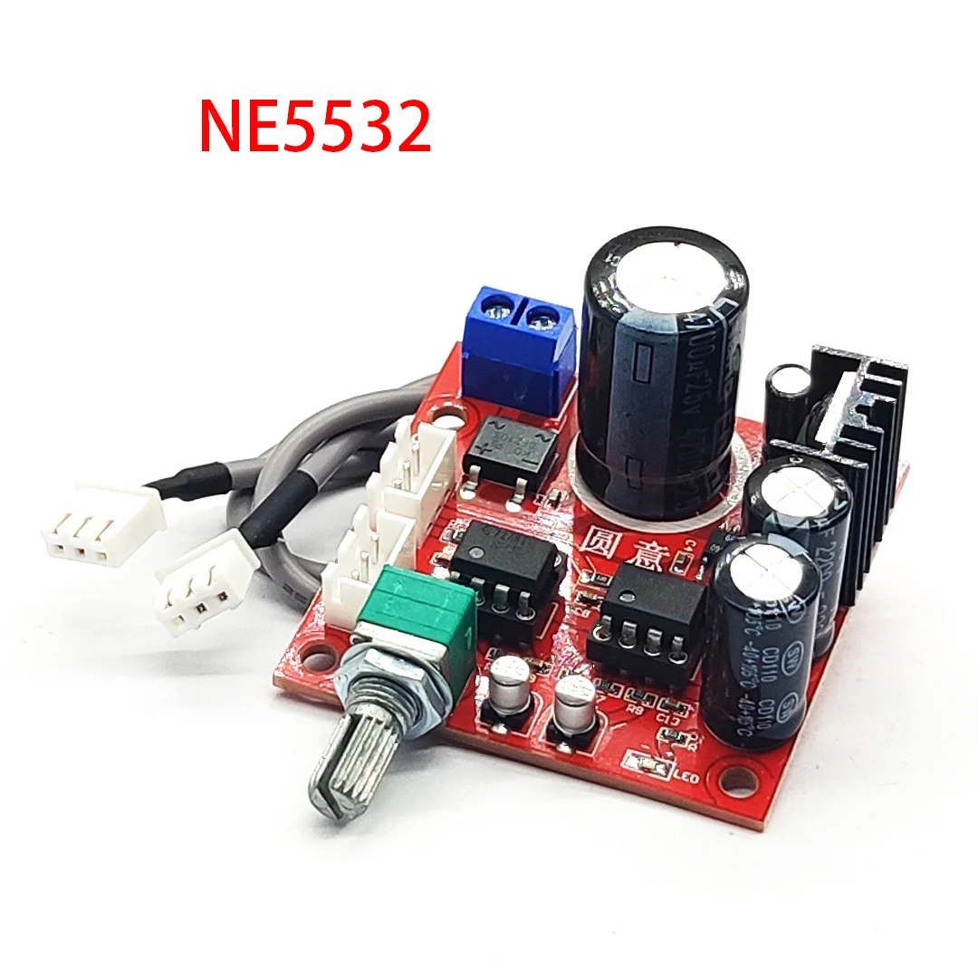 NE5532 Preamplifier Board Single Power Supply Dual Op Amp Preamplifier Module